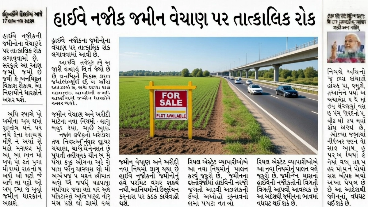 Highway Land Sale Restriction