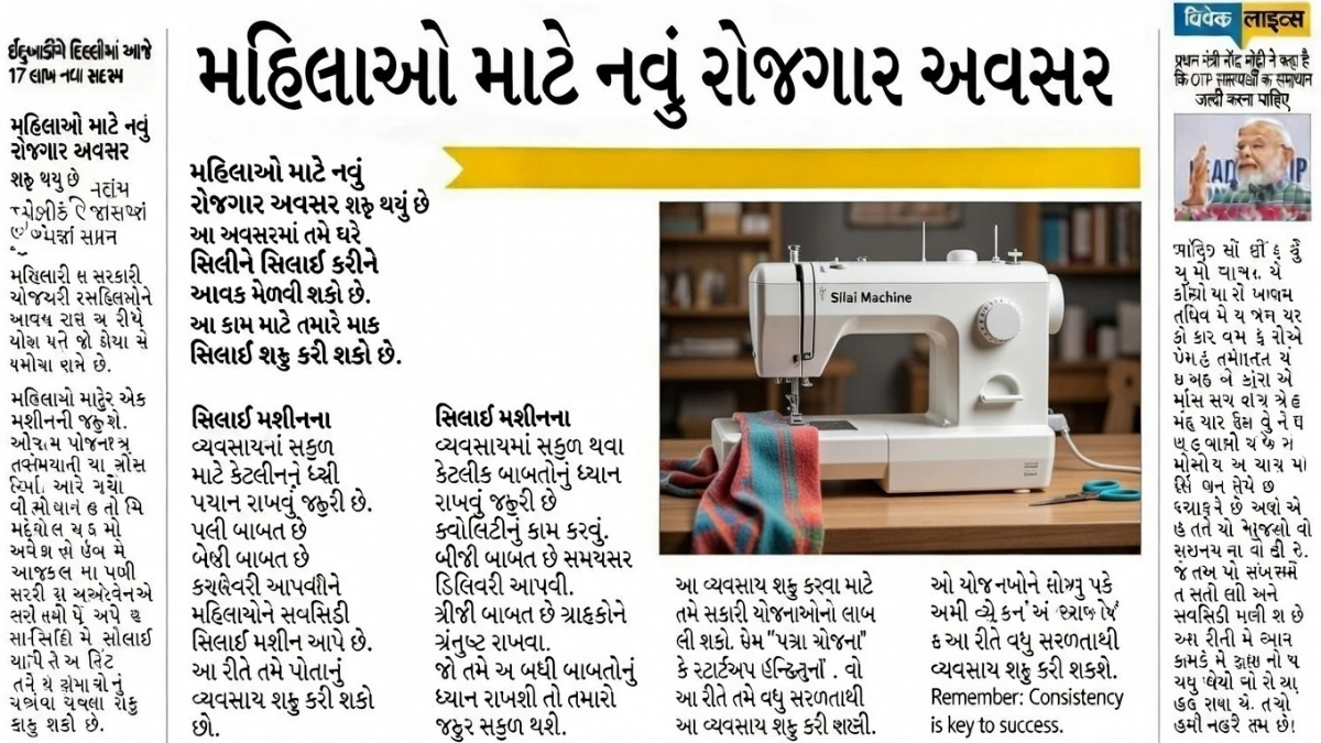 Sewing Machine Subsidy